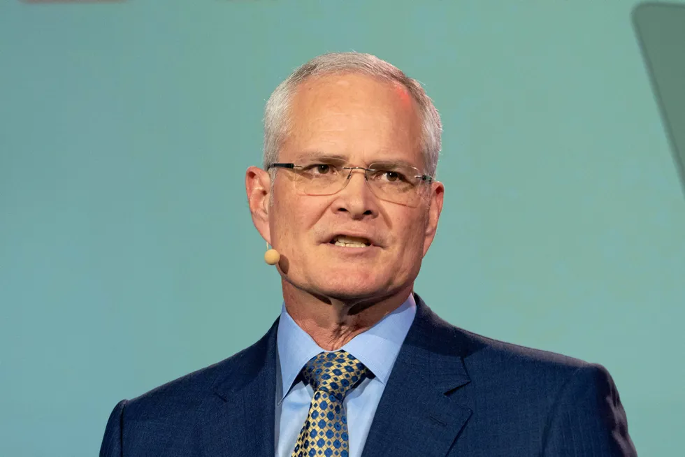 Bad news: ExxonMobil chief executive Darren Woods