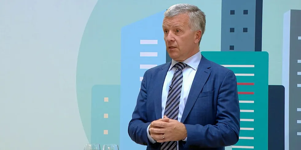 Sjeføkonom Eirik Wærness i Equinor presenterte Energy Perspectives 2021-rapporten.