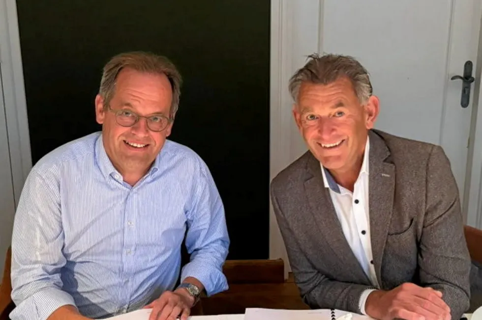 Partners: Raf Iemants, managing Director at Smulders (L) and Fred van Beers, CEO of Sif Holding