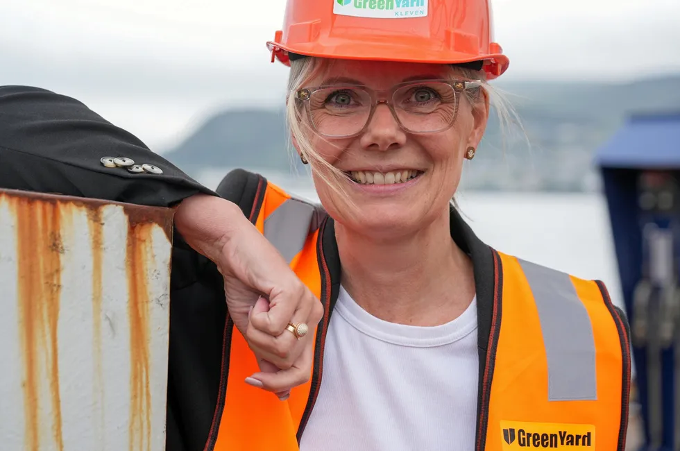 Lise Edvardsen Haugan. Administrerende direktør for maritim avdeling i Kongsberg Gruppen.