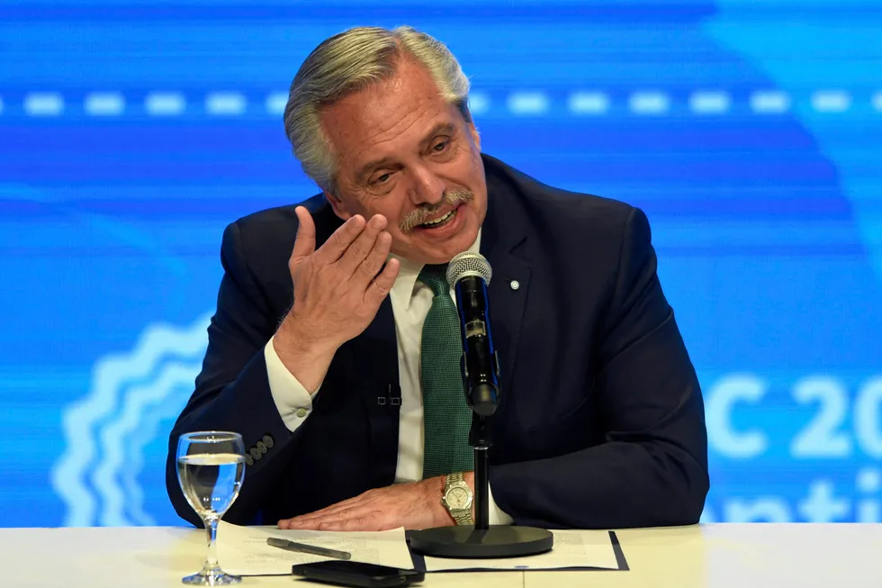 Alberto Fernandez, president of Argentina.