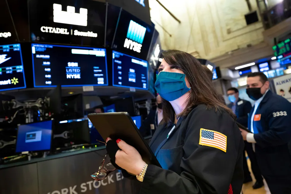 Looking up: oil prices gained ground in early trade on Tuesday on expectations of a fall in US crude inventories combined with a weaker US dollar