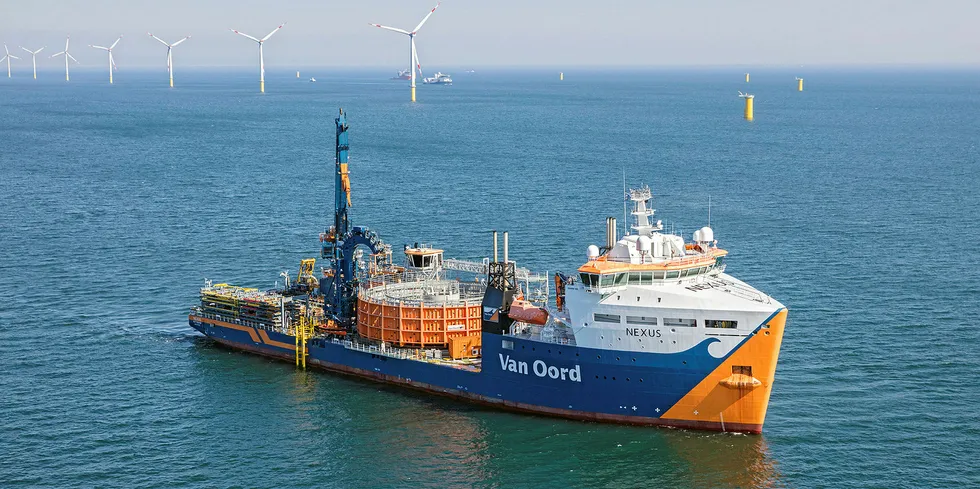 Van Oord cable laying vessel Nexus