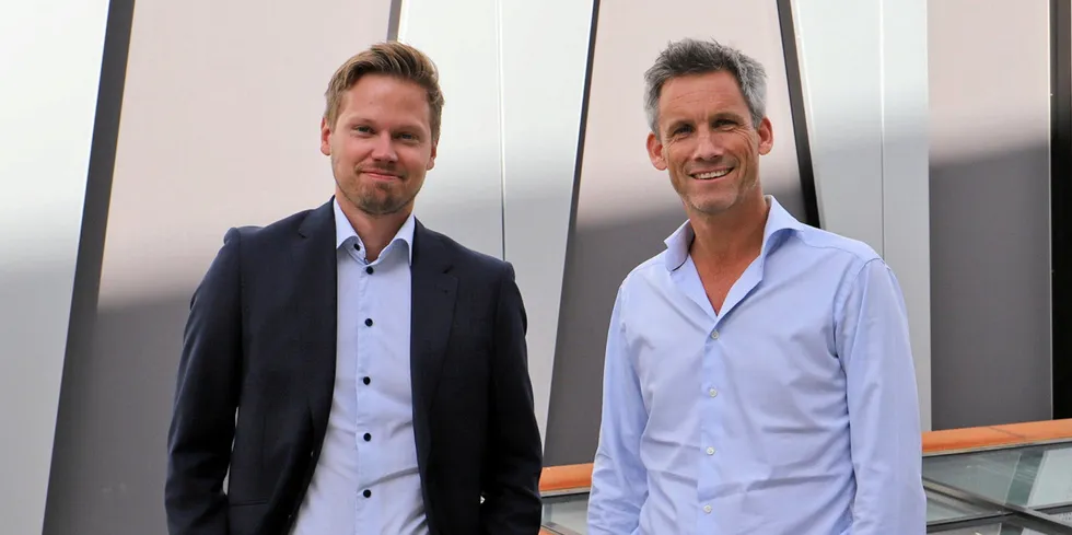Christopher Norgen fra Thema og Kristian Enger fra Itera er ansvarlige for den tredje strømrapporten som selskapene utgir om det norske markedet.