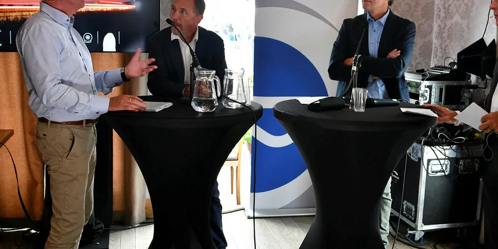 Notiser Aug 2018. Tore Stendskog i Nelfo på Arendalsuka i debatt med Ove Flataker i NVE.