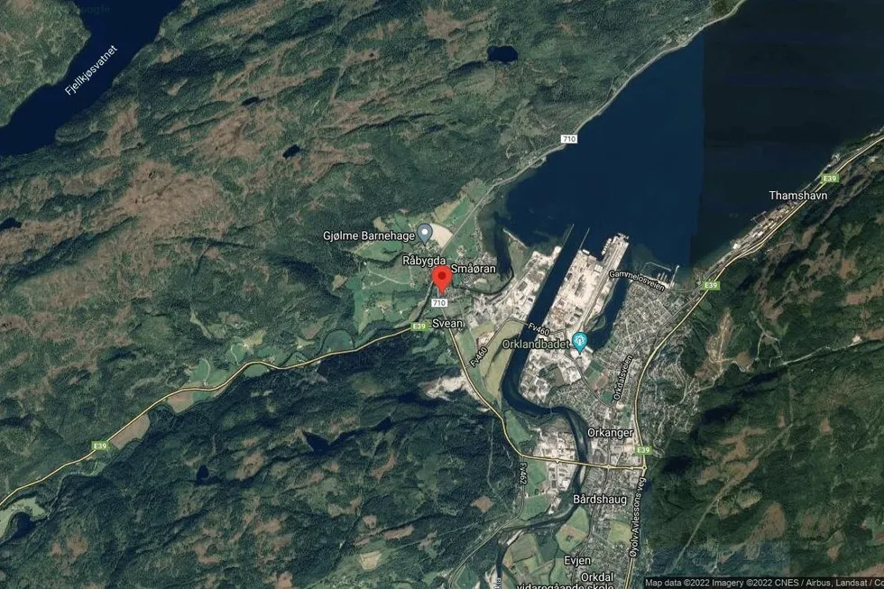 Området rundt Sveanvegen 12, Orkland, Trøndelag