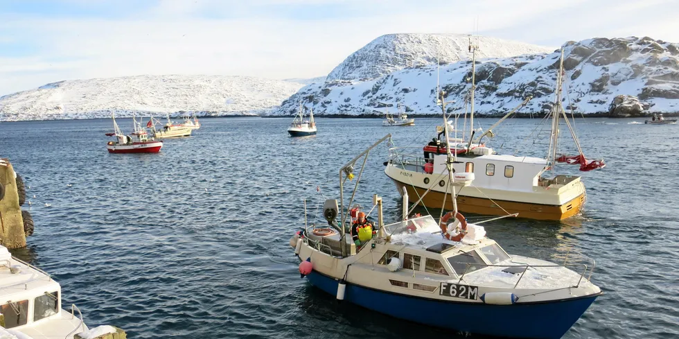 Hvis jeg som fisker skal flytte kai og har 10 minutter seilingstid som grense, hvordan skal jeg kunne vite hvilken kai som er ledig i gjestehavna, spør Tom Vegard Kiil. Bildet viser båter i kø ved Tobø Fisk i Havøysund.