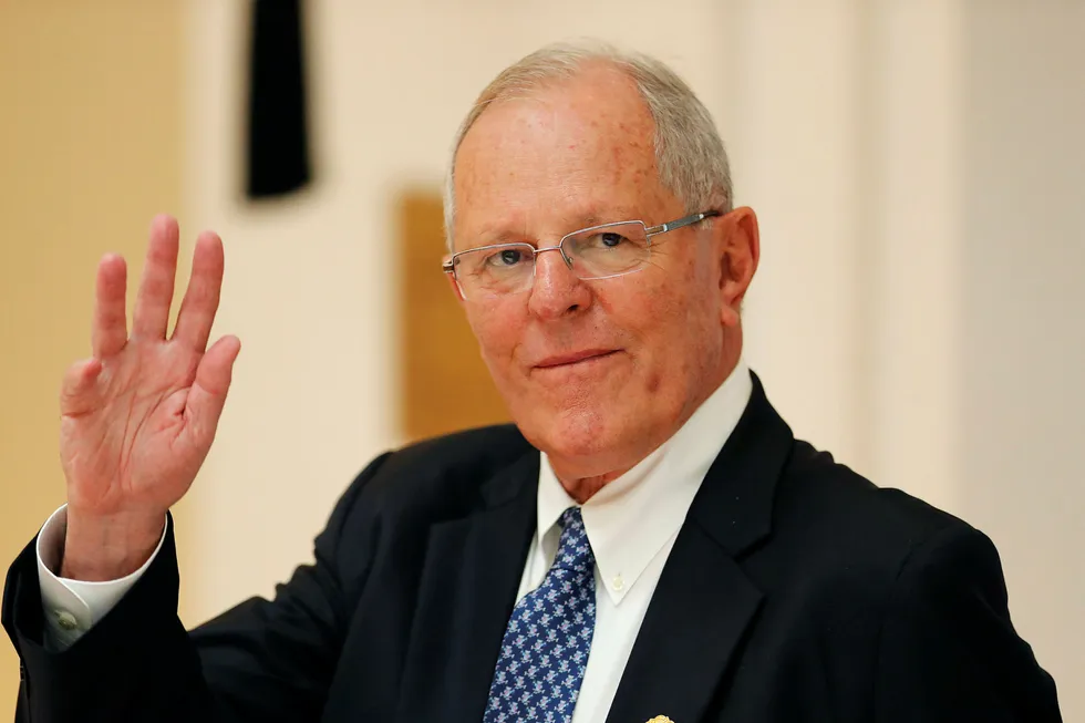 Fire partier vil stille Perus president Pedro Pablo Kuczynski for riksrett. Foto: Jorge Silva / Pool photo via AP / NTB scanpix