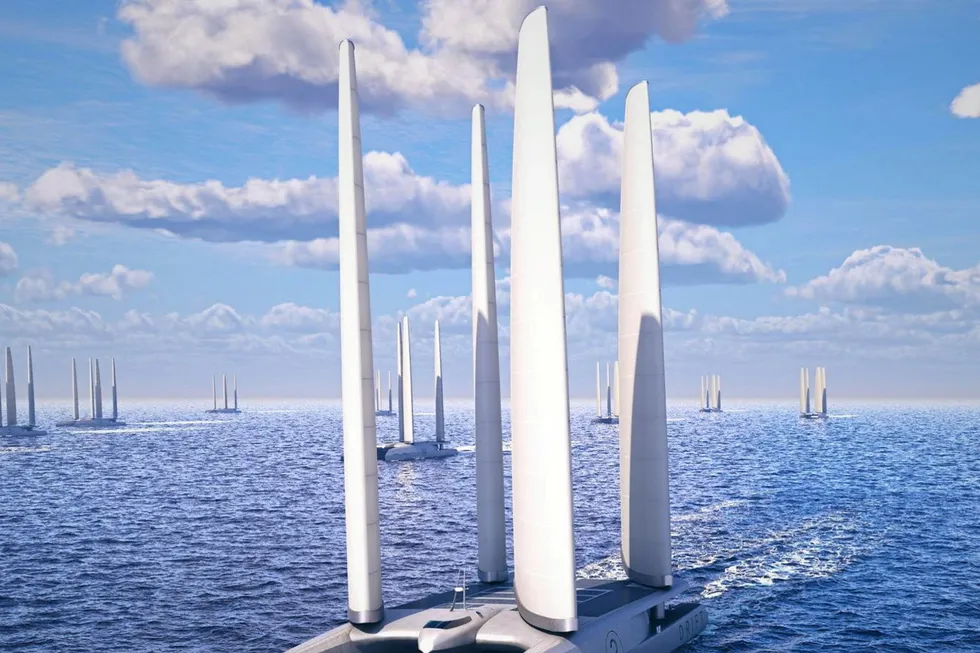 Drift Energy's hydrogen-producing ship concept.
