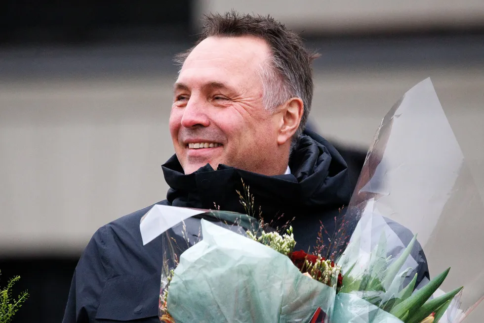 Forsvarsminister Tore O. Sandvik.