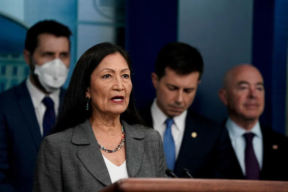US Secretary of the Interior Deb Haaland.