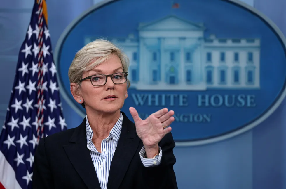 US Energy Secretary Jennifer Granholm.