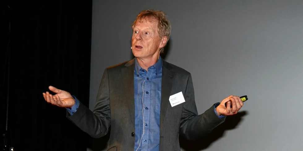 Kan spare på fusjoner. Knut Lockert på Distriktsenergis årskonferanse 2018.
