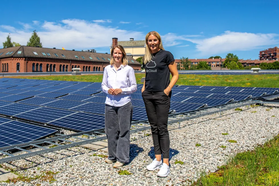 Ingeborg Eriksdatter Høiaas fra Oslobygg (til venstre) og Hanne Torp Nilsen fra Guard Automation.