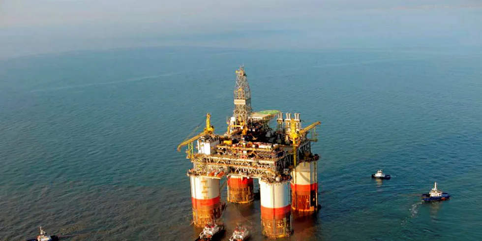 Chevron's Big Foot TLP in the Gulf of Mexico. Received June 2015. Photo: CHEVRON