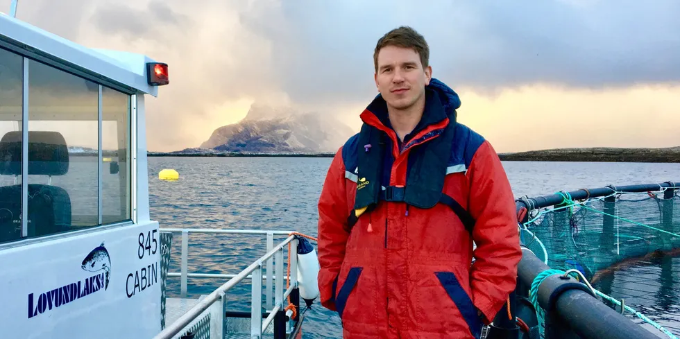 Jacob Palmer Meland er eier og daglig leder for Lovundlaks på Helgeland.