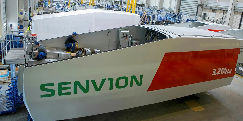 Senvion assembly in Bremerhaven, Germany