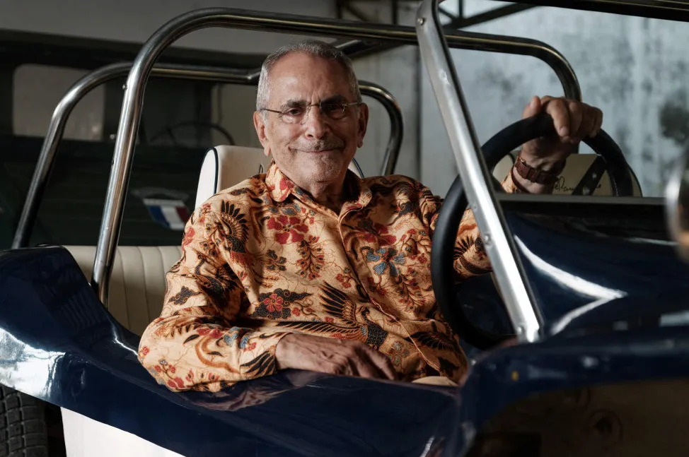 Timor-Leste President, Jose Ramos-Horta, in his car in the capital Dili.