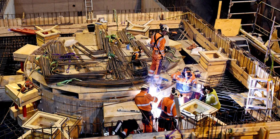 I 2020 ble 7 TWh ny kraftproduksjon satt i drift, mens anslaget for 2021 er i underkant av 6 TWh. Bilder er tatt under byggingen av nye kraftverket Nedre Otta som nå er satt i drift.