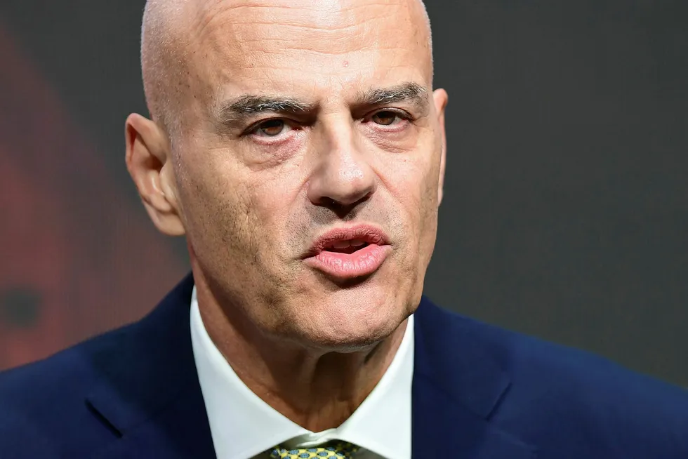Emissions challenge: Eni chief executive Claudio Descalzi