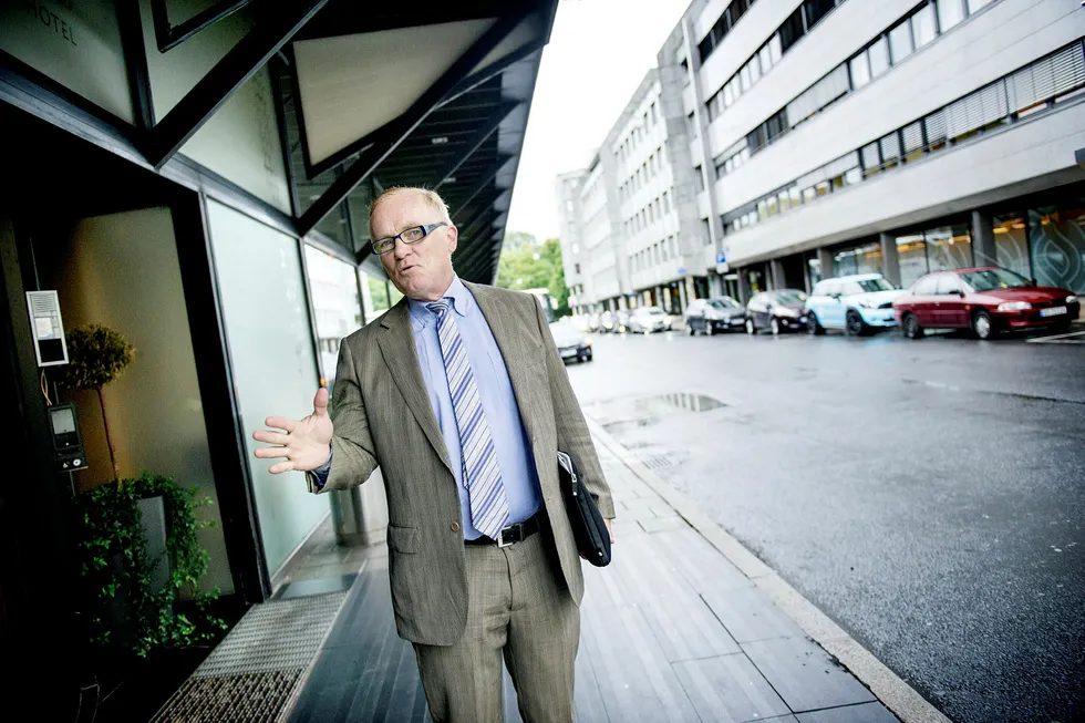 Michael Binnion er sjef i det kanadiske oljeselskapet Questerre. Han hadde store papirtap på selskapets kursfall torsdag. Foto: Elin Høyland