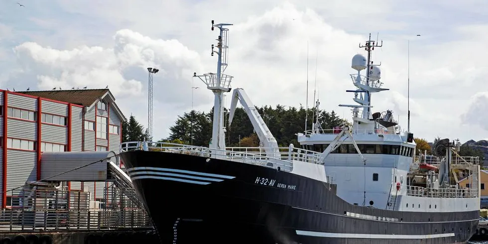 FANGST: Den 65 meter lange ringnotbåten «Gerda Marie» hadde solid fangst og overskudd i fjor. Arkivfoto: Runar Blakstad