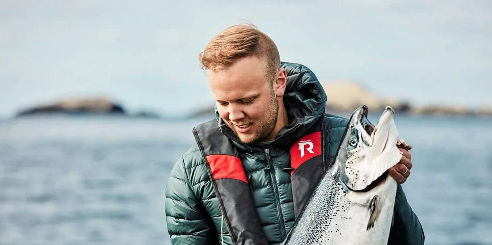 Oppdrettar Sondre Eide i Eide Fjordbruk.