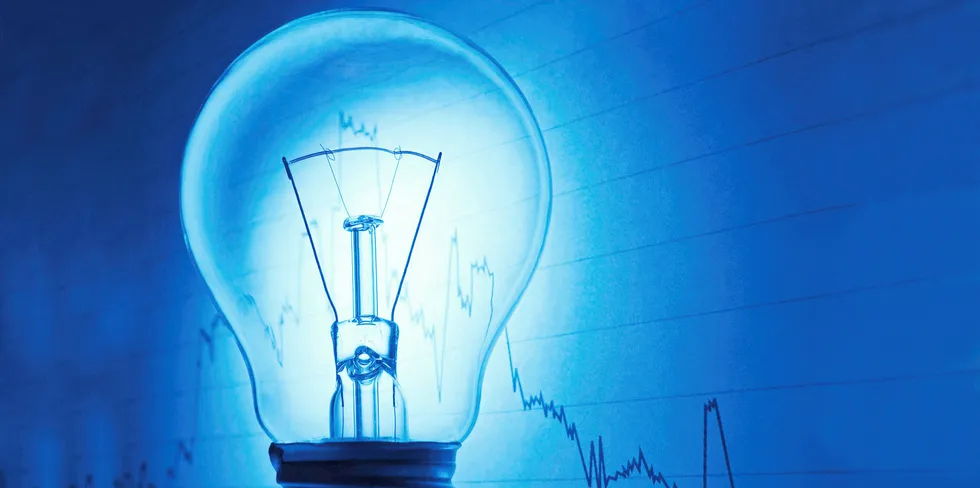 Spot fredag: Ned 62 cent til 2,93 euro/MWh