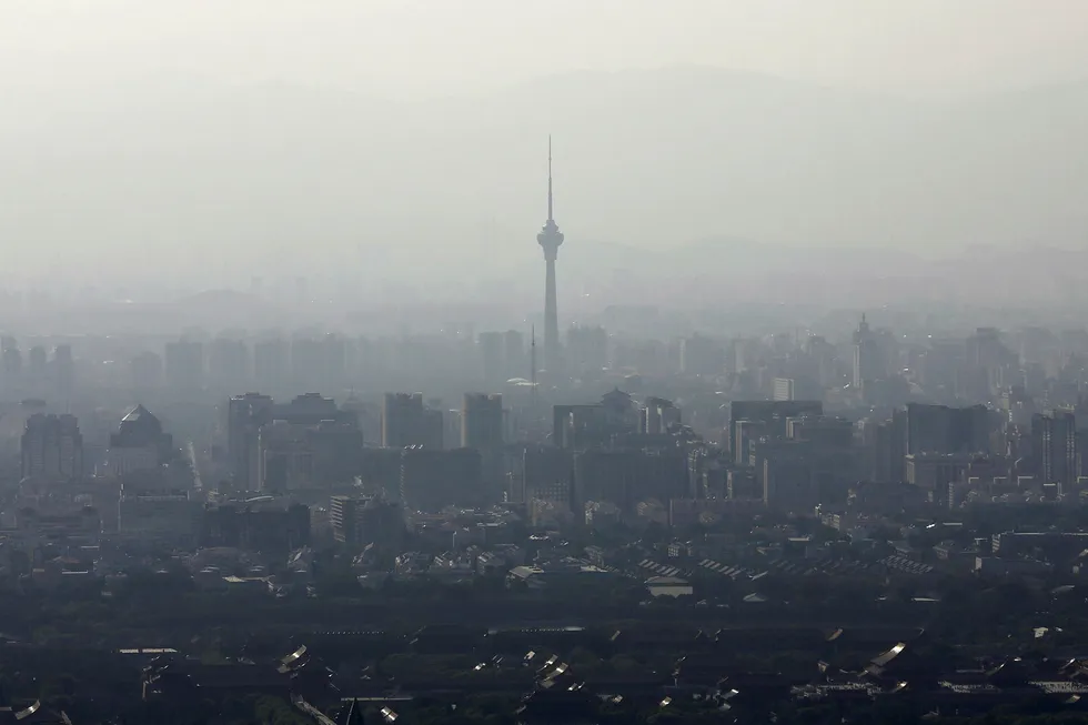 Kinas hovedstad Beijing, her avbildet, har de siste årene blitt hjem til stadig flere spillselskaper de siste årene. Foto: KIM KYUNG-HOON/Reuters/NTB Scanpix