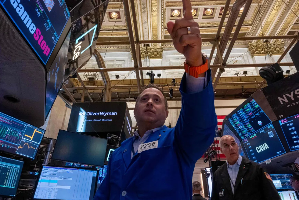 Uken startet med nok en rekordnotering her på New York Stock Exchange (Nyse).