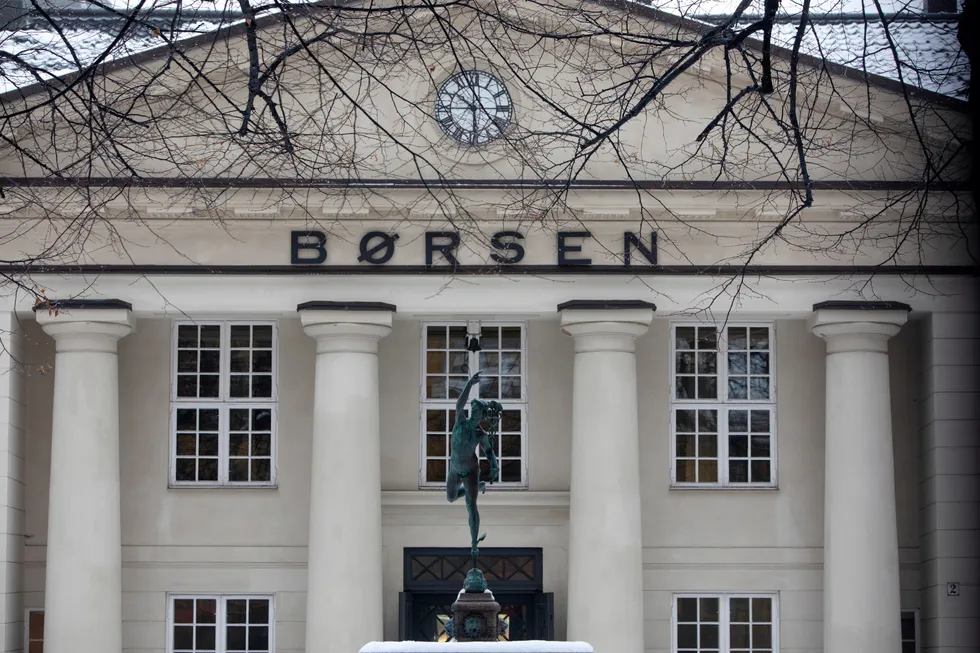 Oslo Børs 3. januar 2022.