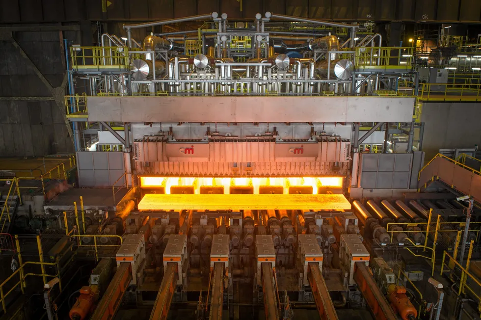 ArcelorMittal's existing hot strip steel mill in Ghent, Belgium.