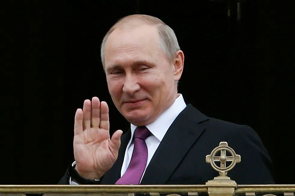 Trump, brexit og usikkerhet om Nato. Forsker Svein Melby mener alle de politiske krumspringene i Vesten vekker skrekkblandet fryd hos Vladimir Putin i Kreml. Foto: Sergei Karpukhin/AP/NTB Scanpix