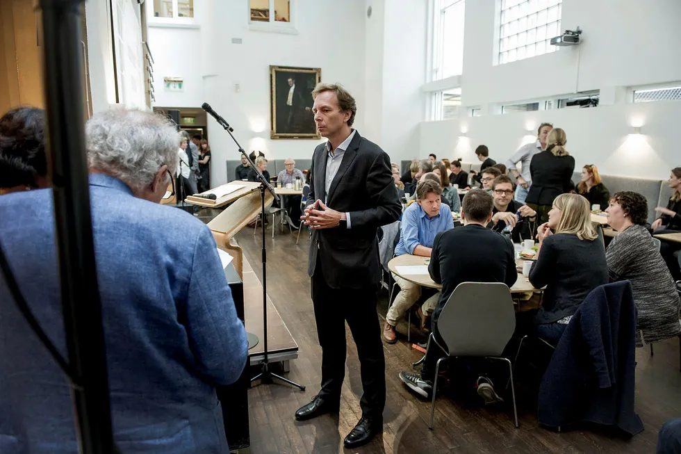 Forlegger og konsernsjef i Aschehoug Mads Nygaard, som saksøker Konkurransetilsynet over boten de ble vedlagt for kartellvirksomhet. Foto: Gorm K. Gaare