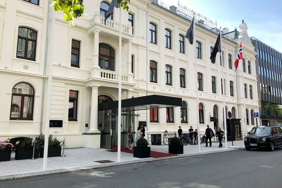Britannia Hotel i Trondheim har hatt en sterk vekst i sommer. Bildet er tatt i forbindelse med en hotelltest.