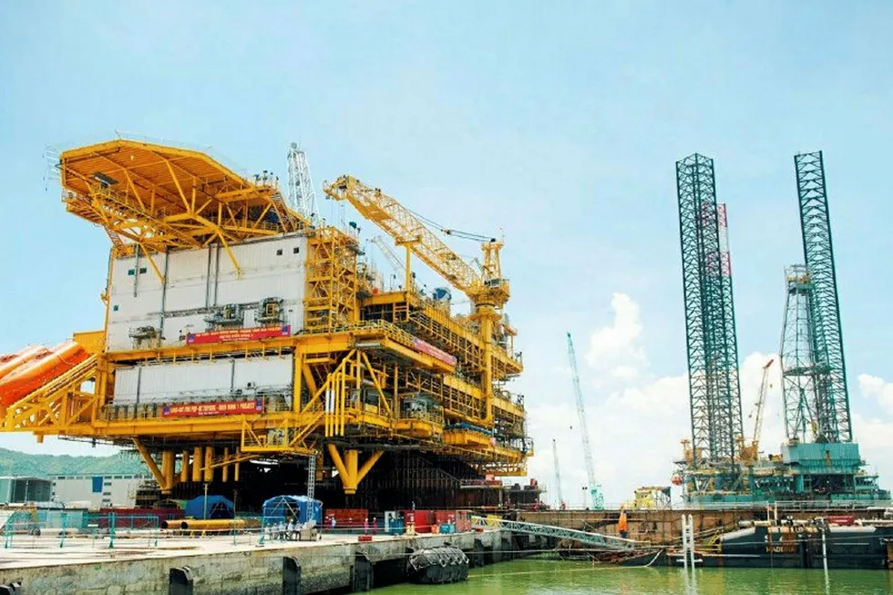 Familiar activity: at PTSC M&C's yard in Vung Tau