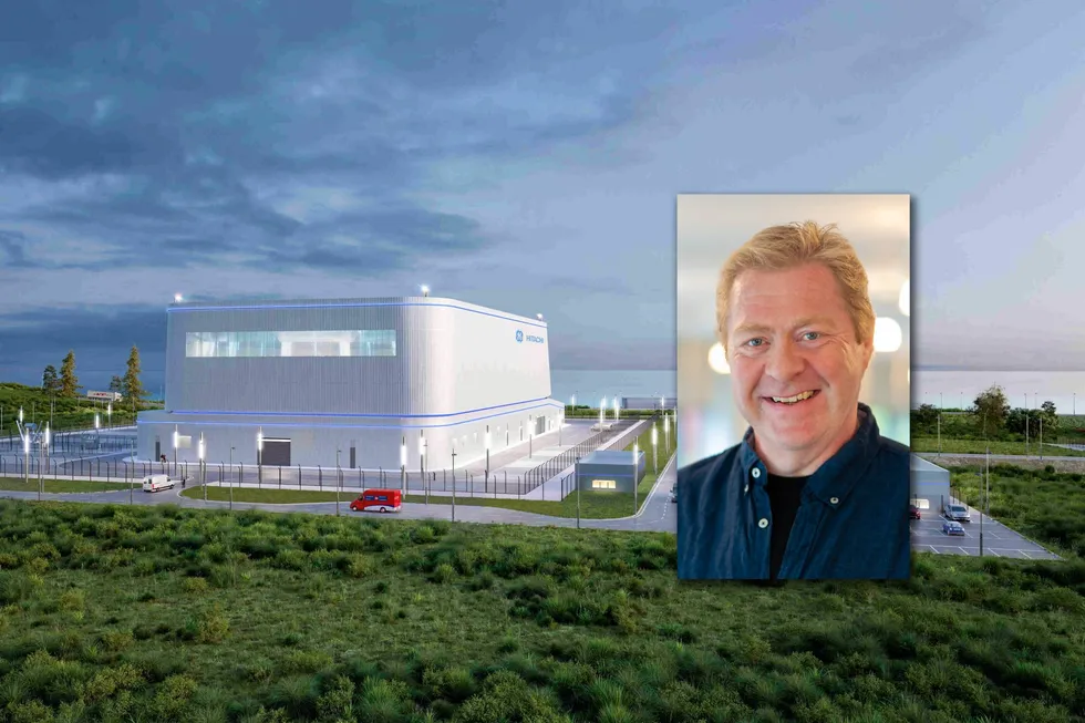 – Det er lokalpolitisk engasjement for kjernekraft, sier Lars Inge Rønholt, fungerende ordfører i Bamble kommune. Små, modulære kjernekraftverk presenteres på denne måten av utvikleren Hitatchi.