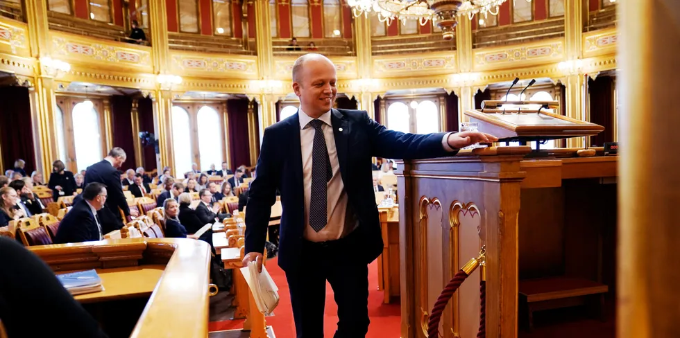 Finansminister Trygve Slagsvold Vedum (Sp) er ansvarlig for skatter og avgifter i kongeriket.