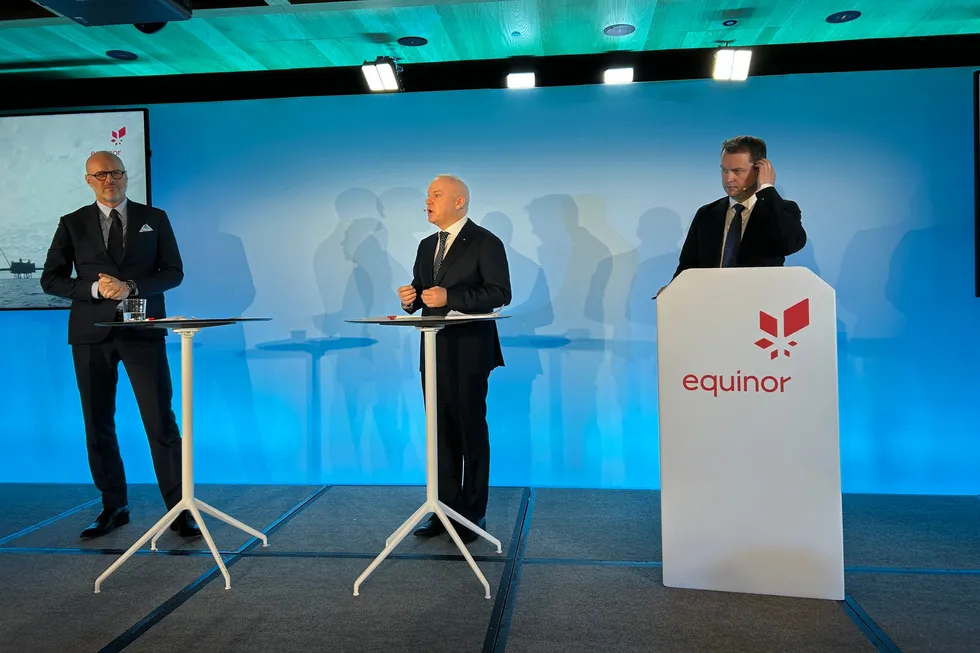 Equinor CEO Ander Opedal at London capital markets update