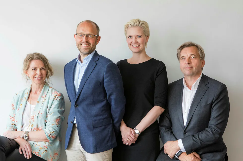 Fra venstre: Christina Dorthellinger Nygaard, Mads Yngve Storvik, Tina Mari Flem og Geir Terje Ruud. Foto: Thomas Brun / NTB scanpix Foto: Thomas Brun/Scanpix