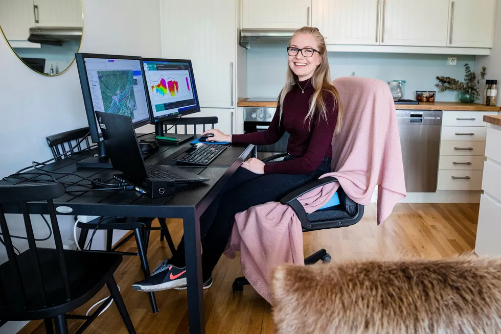 Geologen Guro Skurdal (29) startet opp Emerald Geomodelling i fjor høst. Til høsten planlegger de å satse internasjonalt.