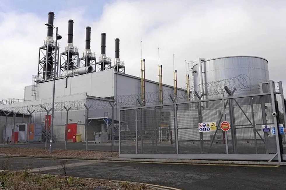 Centrica's 49MW Brigg peaking power plant.