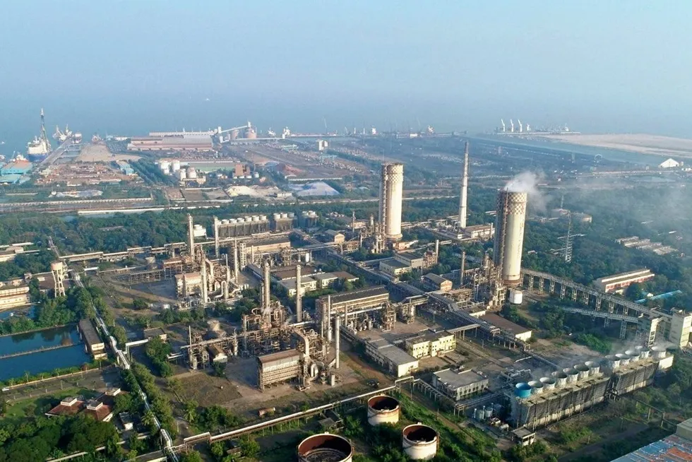 Existing urea plant in Kakinada, Andhra Pradesh, where AM Green plans its 1.3GW green hydrogen and ammonia plant