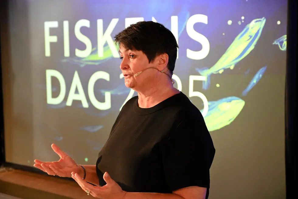 Mona Benjaminsen er ordfører i Karlsøy kommune. Tirsdag gjestet hun Vannøya på konferansen «Fiskens dag».