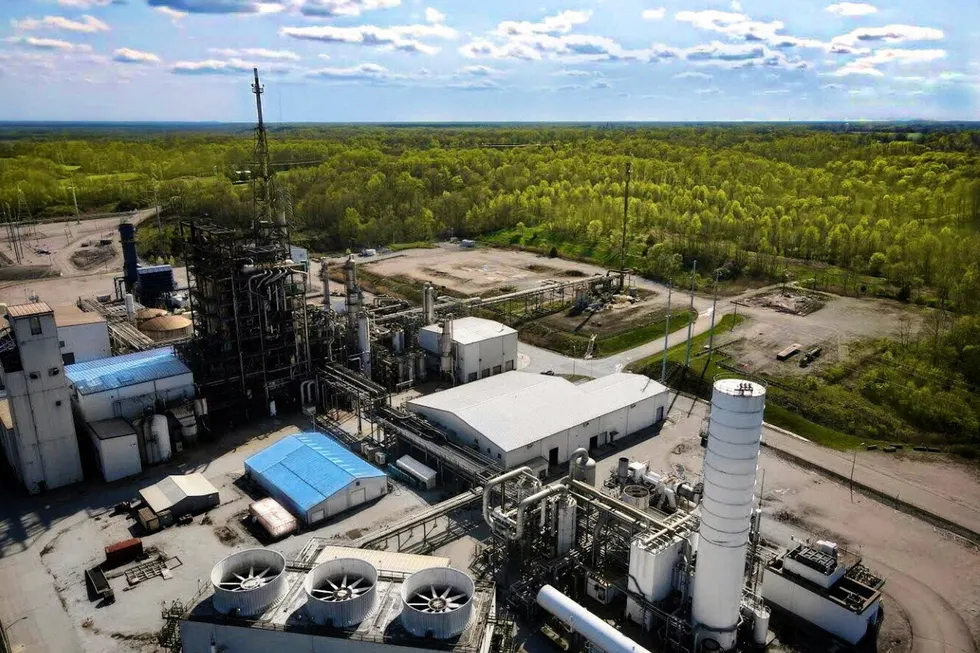The site of the industrial gasification unit, acquired in 2016.