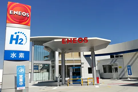 A hydrogen refuelling station operated by Eneos