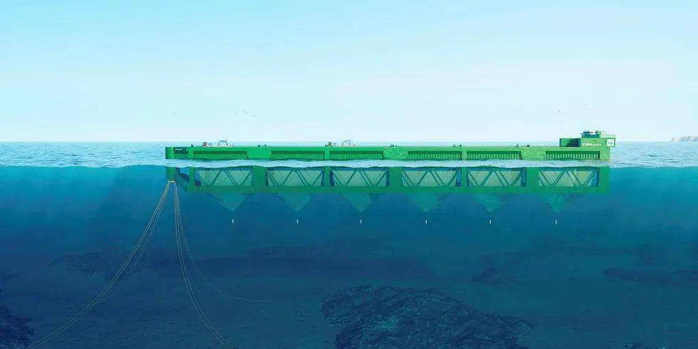 Omtrent slik blir den seende ut - verdens første Havfarm.Nordlaks
