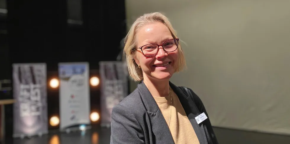 Årets «Kraft i Vest» hadde 100 prosent kvinnelige foredragsholdere i år. Blant annet analysesjef Toril Christensen i BKK Produksjon.