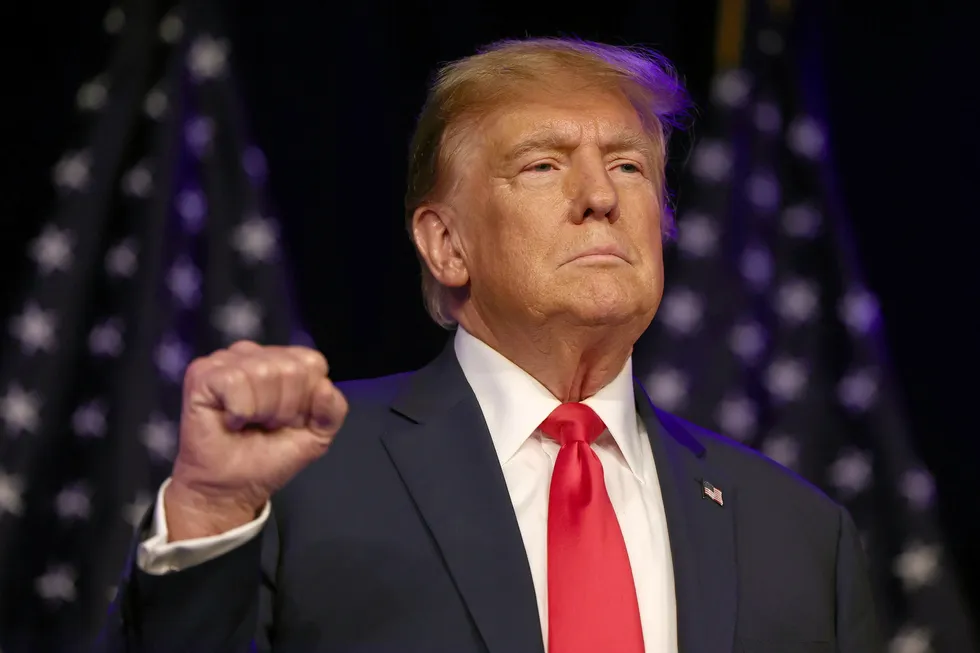 Former US president Donald Trump.
