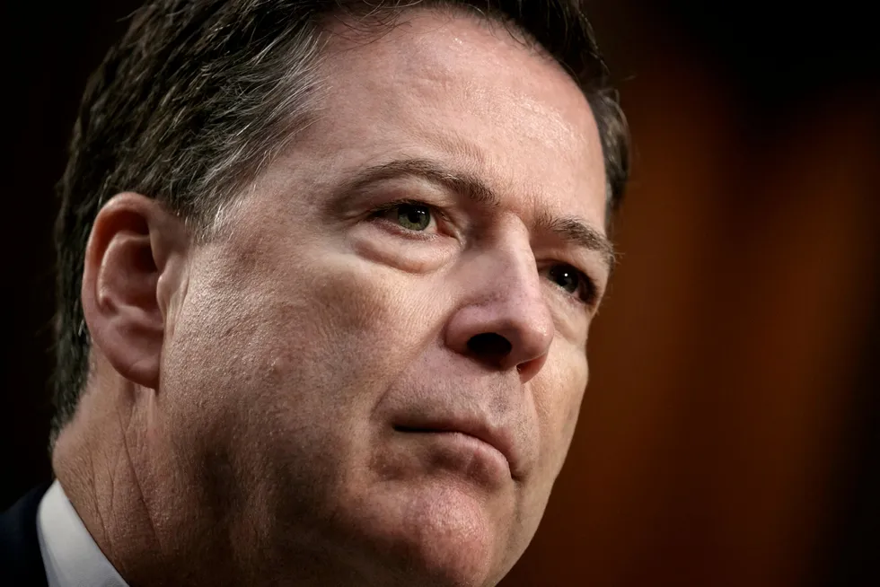 Tidligere FBI-sjef James Comey vil la senatet få se notatene fra samtalene med president Donald Trump. Foto: J. Scott Applewhite/AP photo/NTB scanpix